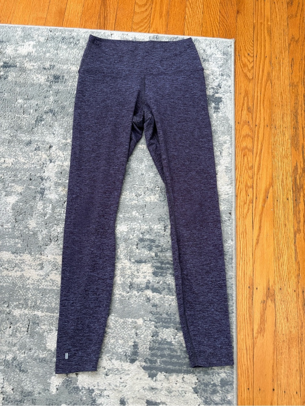 Classic NOBULL 7/8 Leggings in purple spacedyed heather, Women’s Small